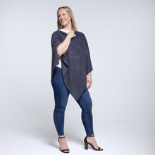 Load image into Gallery viewer, THSP1038: Navy: Pearl Poncho
