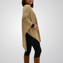 Load image into Gallery viewer, THSP1058: Oatmeal:  Pearl Poncho
