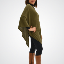 Load image into Gallery viewer, THSP1059: Dark Olive: Pearl Poncho
