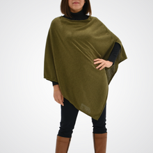 Load image into Gallery viewer, THSP1059: Dark Olive: Pearl Poncho
