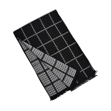 Load image into Gallery viewer, THSS1625 Black: Reversible Dotted Check - J'adore Gifts 
