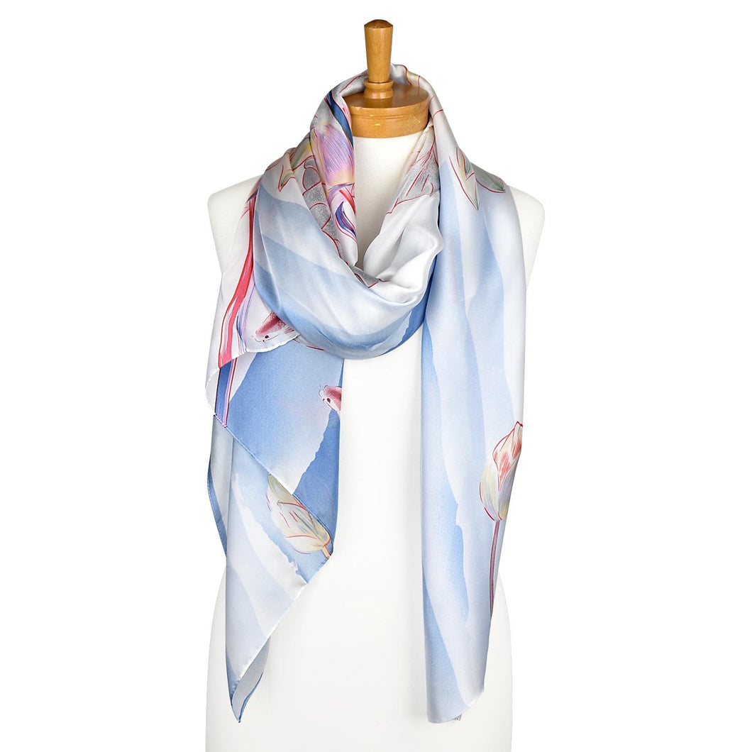 Lily Pad Scarf | Blue