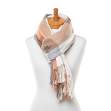 Load image into Gallery viewer, THSS2512: Orange : Classic Plaid Scarf - J'adore Gifts 
