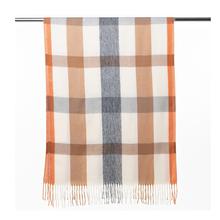 Load image into Gallery viewer, THSS2512: Orange : Classic Plaid Scarf - J'adore Gifts 
