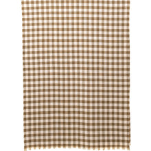 Load image into Gallery viewer, THSS2522: Dark Olive: Small Gingham Scarf
