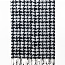 Load image into Gallery viewer, Big Houndstooth Scarf | Black
