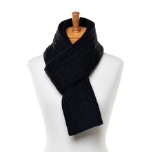 Load image into Gallery viewer, Braid Knit Scarf | Black
