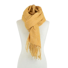 Load image into Gallery viewer, THSS2560: Mustard: Luxe Soft Plain Scarf

