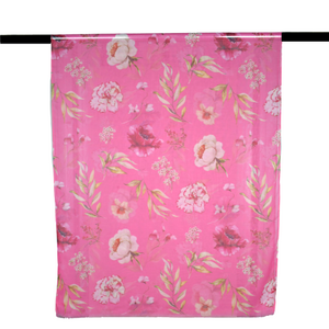 Watercolour Flowers Scarf | Pink