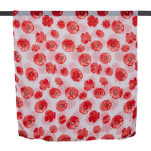 Load image into Gallery viewer, Medium Poppies Scarf | White
