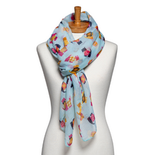 Load image into Gallery viewer, THSS2608: Aqua Blue: Multi Terrier Scarf
