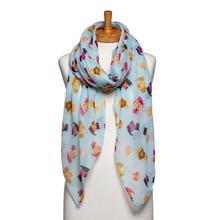 Load image into Gallery viewer, THSS2608: Aqua Blue: Multi Terrier Scarf
