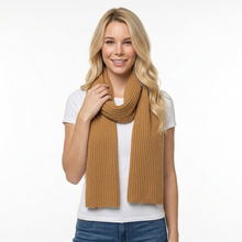 Load image into Gallery viewer, THSS2615: Camel: Rib Scarf
