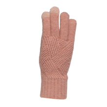 Load image into Gallery viewer, THSS2661GX: Winter Pink: Pattern Rib Knit Gloves
