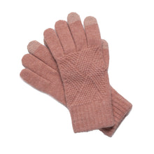 Load image into Gallery viewer, THSS2661GX: Winter Pink: Pattern Rib Knit Gloves
