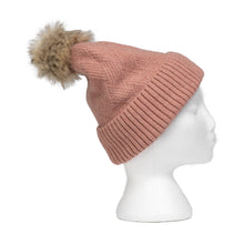 Load image into Gallery viewer, THSS2661HX: Winter Pink: Pattern Rib Knit Beanie
