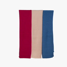 Load image into Gallery viewer, THSS2665: Coral Blue: Cable Knit Scarf
