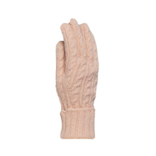 Load image into Gallery viewer, THSS2666GX: Peach : Cable Knit Gloves
