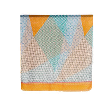 Load image into Gallery viewer, THSS2680: Orange: Geometric Shapes Scarf
