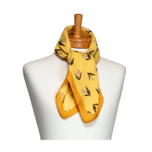 Load image into Gallery viewer, THSS2693: Marigold Yellow: Bell Flower Square Scarf - J'adore Gifts 
