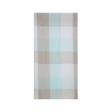 Load image into Gallery viewer, THSS2773: Aqua Beige: Checkered Scarf
