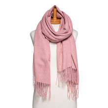 Load image into Gallery viewer, THSS2782: Rose: Luxe Plain Scarf - J'adore Gifts 

