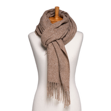 Load image into Gallery viewer, THSS2784: Brown: Luxe Plain Scarf - J'adore Gifts 

