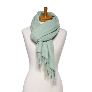 THSS2785: Mint: Luxe Plain Scarf