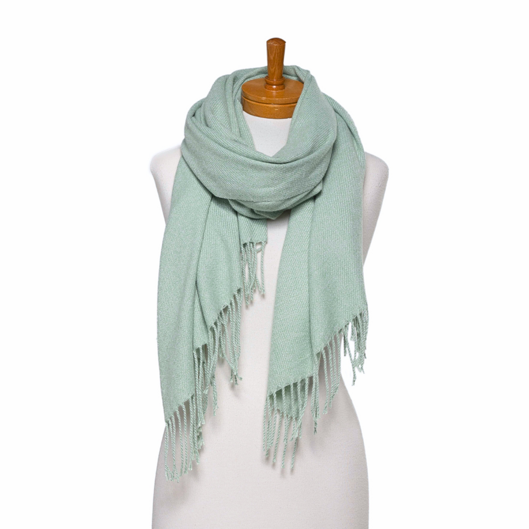 THSS2785: Mint: Luxe Plain Scarf