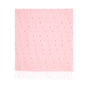 THSS2790: Pink: Speckled Fringe Scarf