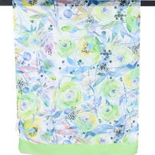 Load image into Gallery viewer, THSS2799: Green: Botanical Bloom Scarf
