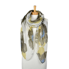 Load image into Gallery viewer, THSS2812: Brown: Peony Floral Scarf
