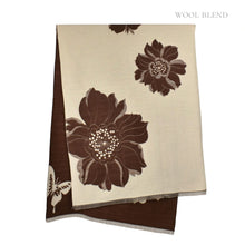 Load image into Gallery viewer, THSS2817: Brown: Reversible Floral Scarf
