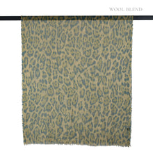 Load image into Gallery viewer, THSS2827: Khaki: Leopard Scarf
