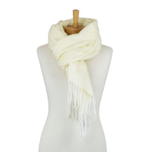 Load image into Gallery viewer, THSS2831: Ivory: Luxe Soft Plain Scarf

