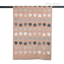 Load image into Gallery viewer, THSS2833: Blush: Reversible Block SweetHearts Scarf
