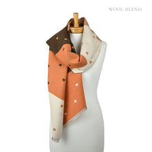 Load image into Gallery viewer, THSS2843: Mocha: Reversible SweetHearts Scarf
