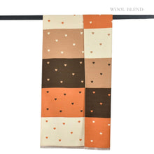 Load image into Gallery viewer, THSS2843: Mocha: Reversible SweetHearts Scarf
