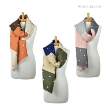Load image into Gallery viewer, THSS2843: Mocha: Reversible SweetHearts Scarf

