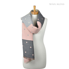 Load image into Gallery viewer, THSS2844: Rose Pink: Reversible SweetHearts Scarf
