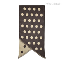 Load image into Gallery viewer, THSS2848: Coffee: Reversible Polka Dot Scarf
