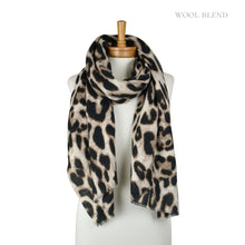 Load image into Gallery viewer, THSS2862: Beige: Lux Leopard Scarf
