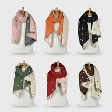 Load image into Gallery viewer, THSS2874: Pink: Reversible Petite Hearts Scarf

