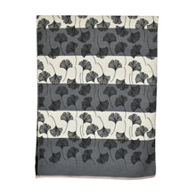 Load image into Gallery viewer, THSS2878: Black: Reversible Multi Gingko Scarf
