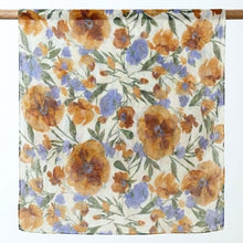 Load image into Gallery viewer, THSS2886: Brown: Botanical Garden Floral Scarf
