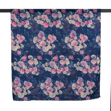 Load image into Gallery viewer, THSS2891: Navy Pink: Vintage Rose Garden Scarf
