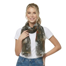 Load image into Gallery viewer, THSS2894: Green Brown: Abstract Brushstroke Scarf
