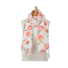 Load image into Gallery viewer, THSS2899: White: Peach Melba Scarf
