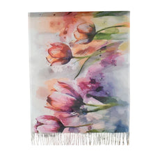 Load image into Gallery viewer, THSS2903: Pink: Tulip Garden Scarf
