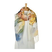 Load image into Gallery viewer, THSS2904: Yellow: Tulip Garden Scarf
